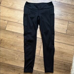 Macpac Black fleece lined Leggings